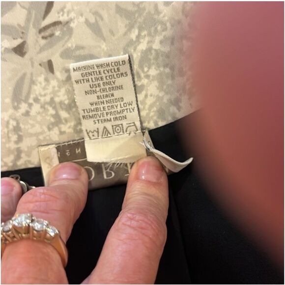 NORTON MCNAUGHTON | full length black pleated skirt 6 - Picture 6 of 7